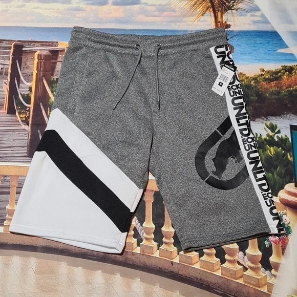 Ecko Gray Black Jogger Shorts Size Medium NWT - Picture 1 of 6